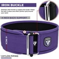 thumbnail image 2 of RDX Weight Lifting Belt 4 Adjustable Back Lumbar Support Bodybuilding, Powerlifting Functional Strength Training Core Exercise Fitness Workout Squats Deadlifts, Home Gym Equipment, 2 of 8