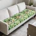 thumbnail image 3 of Xixirimido Couch Cushion Cover 3 Pieces Anti-Slip Sofa Cover Armchair Couch Slipcover Furniture Protector for Individual Cushions, Shamrock St. Patrick's Day, 3 of 8