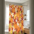 thumbnail image 7 of Thanksgiving Fall Harvest Shower Curtain Set, 72" x 72" Waterproof Polyester Bathroom Curtain with 12 Hooks, Rustic Farmhouse Orange Pumpkin Vintage Home Decor for Restroom, 7 of 7
