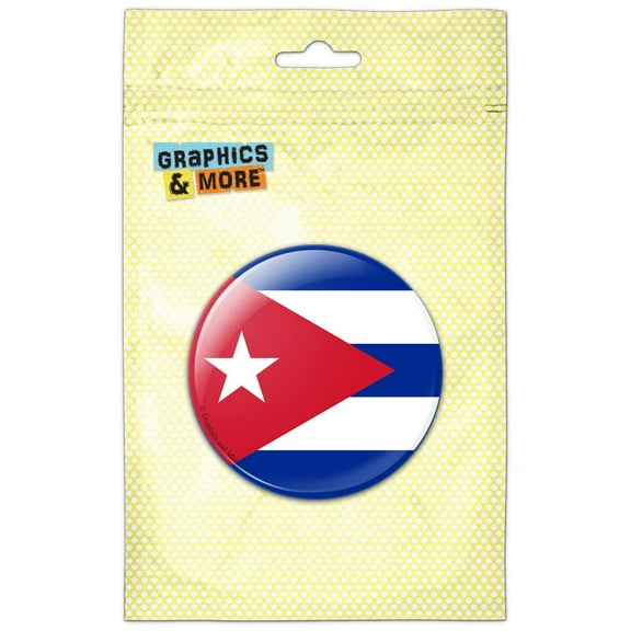 Cuba National Country Flag Pinback Button Pin Badge