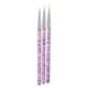 thumbnail image 5 of 3 Piezas Pinceles Profesionales para Delineador de Uñas Herramientas de Rayas de Pintura para Trazos Cortos, Detalles, , Líneas Púrpura, 5 of 8