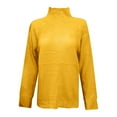 thumbnail image 5 of Ounisa Womens' Turtleneck Long Sleeve Cable Knit Sweaters, 5 of 5
