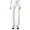 White, variant on Lenpel Womens Work Pants Fashion Lounge Button High Waist Crossover Trousers Stretch Straight Leg Business Dress Slacks