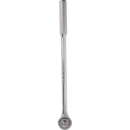 

4425 Long Knurled Grip Ratchet Double Pawl Silver
