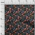 thumbnail image 2 of oneOone Tissu Flex Coton Pêche Foncé Floral Matériel de Robe Tissu Imprimé Tissu au Mètre 40 Pouces de Large, 2 of 5