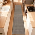 thumbnail image 2 of MeyJey Kitchen Rug Set 2 Piece, Non Slip Kitchen Floor Mats Machine Washable Mats for Home Floor and Living Room,Brown, 2 of 14