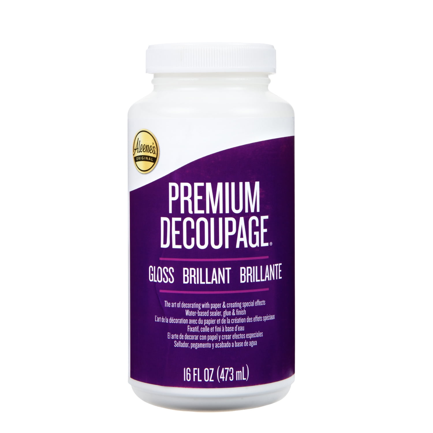 Aleene's Premium Decoupage 16 fl oz Gloss, MultiSurface Sealer