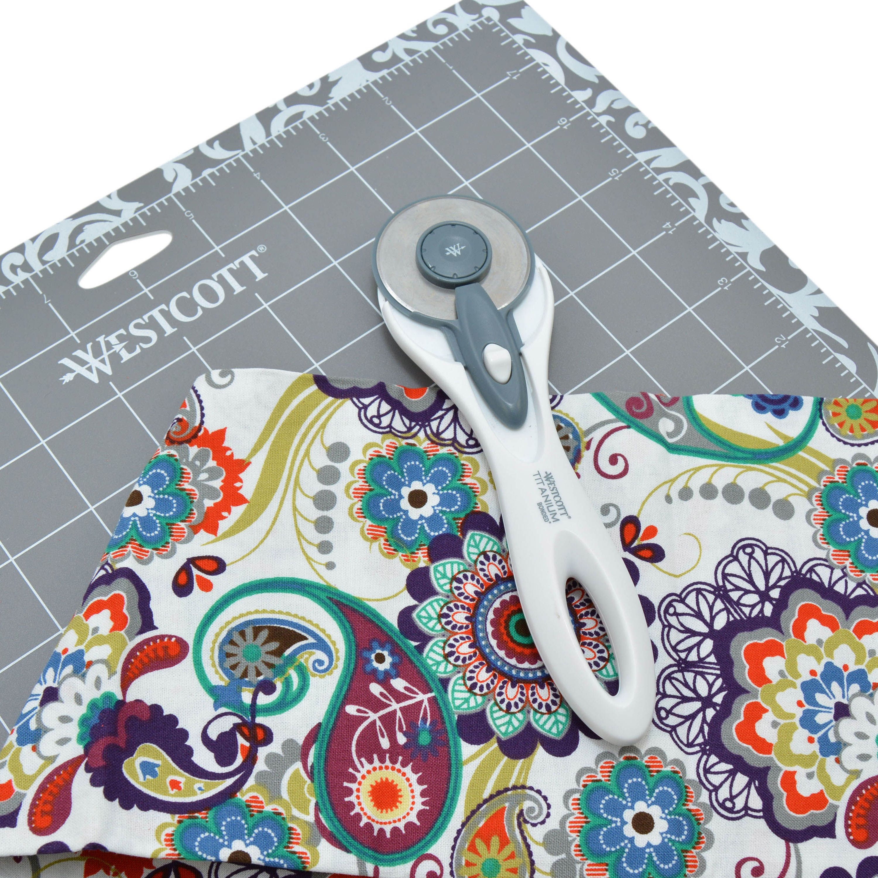 Westcott Titanium Bonded Rotary Cutter, 45mm, White, for Craft, 1- Count