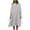 White, variant on Womens V Neck Cotton Linen Casual Loose Shift Tunic Smock Summer Dresses Vacation Dress 3/4 Sleeve