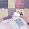 thumbnail image 3 of Yayeee Tapestry Wall Hanging for Bedroom 80" x 60" Living Room Home Wall Art Decor, Pink White and Purple Plaid Pattern, 3 of 7
