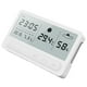 thumbnail image 1 of Toystoory Medidor de temperatura y humedad, función de reloj transparente, higrómetro de pantalla táctil, termómetro electrónico recargable Electrodomésticos, 1 of 6