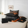 thumbnail image 5 of Manfei Gaming Bedding Sets Full Size,Game Gamer Controller Comforter Sets with Sheets,Gradent Orange Black Bed in a Bag Full Size For Boy,Microfiber Room Decor Reversible,7-Piece, 5 of 7