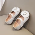 thumbnail image 6 of Staki Little Girl Mary Jane Shoes Toddler Girls Dress Shoes Loafers School Uniform Mary Jane Flats Thick Non-Slip Sole Casual Shoe(Beige,8 Toddler), 6 of 9