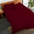 thumbnail image 2 of Luxury Hotel Bed Sheets and Pillowcase Set 1000 Thread Count 100% Cotton, 15" Inch Deep Pocket Premium Hotel Quality Smooth & Soft Bedding Sheet Set, King Size - Burgundy Stripe, 2 of 5