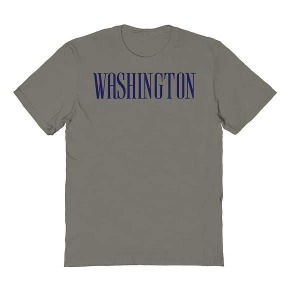 Washington Graphic Charcoal Men's Cotton T-Shirt