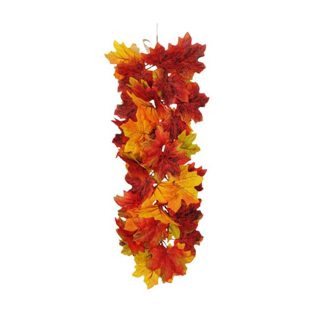Artificial Fall Maple Leaves Wall Hanging Plants for Thanksgiving Holiday Home Outdoor Decor