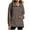 Brown-02, variant on Perfectbot Womens Oversized Sweatshirts Ribbed Quarter Zip Casual Tops Comfy Fall Winter Clothes