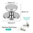 thumbnail image 2 of Uxcell Stainless Steel Durable Kitchen Bakeware Universal Pan Lid Knob Handle Cover, 2 of 7