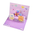 thumbnail image 2 of YAOMOBB Cute Cartoon Card Cute Cartoon Design 3D Birthday Greeting Card Adorable Wide Application Eco friendly, 2 of 7