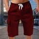 thumbnail image 3 of WILLBEST Pantalones Cortos de Lino de Verano para Hombre, con Bolsillos Grandes, para Playa, Deportivos, de Rayas Lisas, Ligeros y Elásticos, para Verano, Holgados y Casuales., 3 of 7