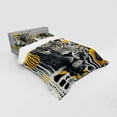 thumbnail image 2 of Ambesonne Leopard Bedding Set 4 Pcs, Mid Century Modern Wild Cat, Queen, Charcoal Grey and Mustard, 2 of 2