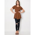 thumbnail image 6 of Made by Johnny Women's Tunic Top Casual T Shirt for Leggings S-5XL Plus Size XXL RUST, 6 of 6