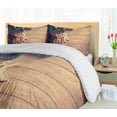 thumbnail image 5 of Ambesonne Gingerbread Man Duvet Cover Set, Cookie Present, Queen, Hunter Green Pale Brown, 5 of 6