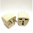 thumbnail image 3 of 2 Pack Universal Power Travel Plug Adapter Converting from EU/UK/CN/AU to USA FR DE BE CZ SE NZ DK NL to US CA CN Wall Outlet Power Charger Converter 2 PIN 10A European to American Europe Asia, 3 of 3