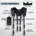 thumbnail image 2 of Mens Suspenders 2" Wide Adjustable and Elastic Braces X Shape with Very Strong Clips - Heavy Duty, 2 of 10