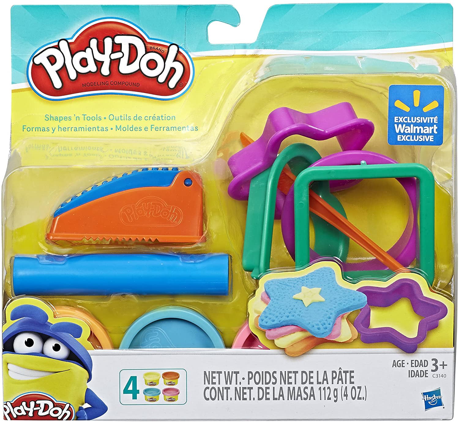 Play-Doh Shapes & Tools Exclusive Set Hasbro 