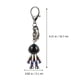 thumbnail image 2 of 1 llavero galvanizado con forma de astronauta, colgante para bolso., 2 of 7