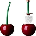 thumbnail image 2 of Cherry Toilet Brush and Holder, Toilet Brush Set, Cute Cherry Toilet Brush Cleaning Supplies, Toilet Cleaner Brush, Cute Bathroom Accessories for Cherry Bathroom Decor(1 Brush, 1 Holder), 2 of 7