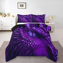 Castle Fairy Magical Dragon Twin Comforter Sets Boys Girls,Gothic Animal Bedding Set