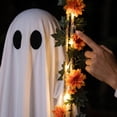 thumbnail image 4 of Halloween Decorations Outdoor 5Ft Pre-Assembled Hanging Swing Ghost With Lights Spooky Hanging Ghosts for Porch Yard Tree Party, 4 of 7