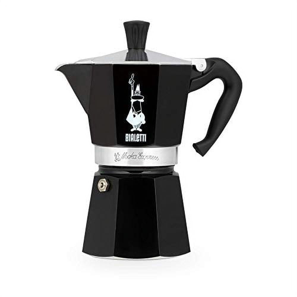 Bialetti - Moka Induction, Moka Pot, Suitable for all Types of Hobs, 6 Cups  Espresso (7.9 Oz Espresso), 280 ml, Black