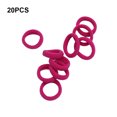 thumbnail image 3 of Banda para el cabello decorativa Qarigey 20 piezas sin enganches Rosa roja, 3 of 6