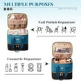 thumbnail image 5 of BAGMIND Nail Polish Organizer Storage Case, Upgraded Double Layer Large Nail Polish Organizer Bag with Adjustable Dividers, Portable Carrying Bag for Nail Gel Nail Lamp and Manicure Tools, 5 of 6