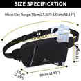 thumbnail image 3 of Hydration Packs Cadera Sports Fanny Pack Botella Impermeable Ajustable para Viajar Caminando, 3 of 9