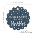 thumbnail image 6 of Inkdotpot 100 Pack Hugs & Kisses From The Wedding Favor Paper Tags Craft Real Silver Foil Hang Tags, 6 of 6