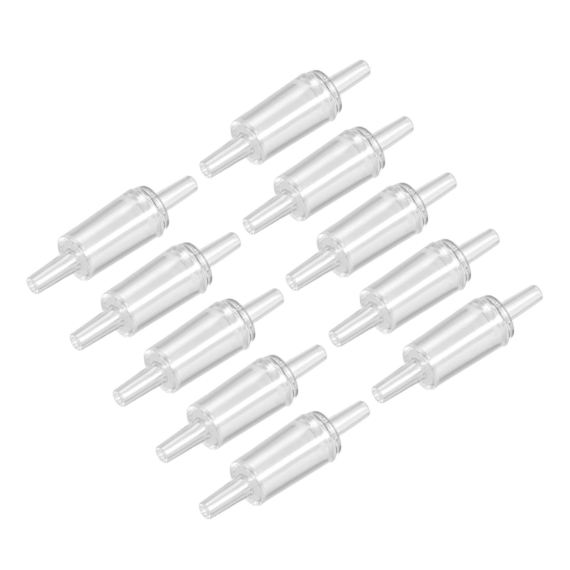 Aquarium Air Pump Check Valves White Clear Plastic One Way NonReturn