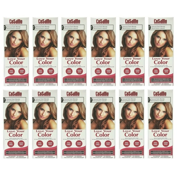 CoSaMo - Love Your Color Non-Permanent Hair Color 738 Natural Dark Blonde - 3 oz. (Pack of 12)