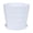 White, variant on QYXQPYO Clearance Simple Modern Flower Pot with Tray, 3.93x4.33 Inch, Minimalist Plant Pot for Small Plants and Succulents, Ideal for Indoor Décor and Easy Maintenance, Purple