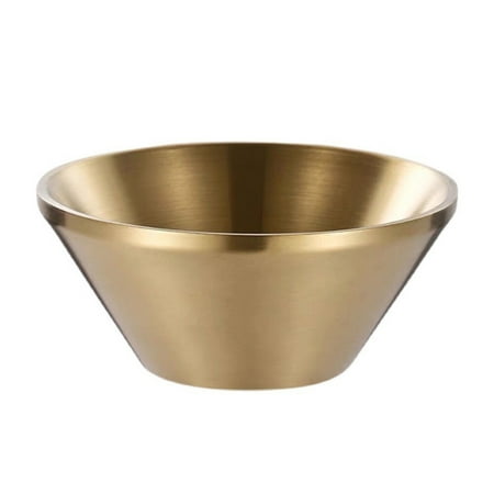 

NUOLUX Korean Style Dessert Bowl Ice Cream Bowl Stainless Steel Salad Bowl Household Ice Cream Bowl