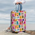 thumbnail image 7 of Fuzoiu Cute Doodles Print Suitcase Cover,Washable Luggage Covers for Suitcase,Elastic Luggage Protector Cover,Scratch Resistant Travel Suitcase Covers-Medium, 7 of 7