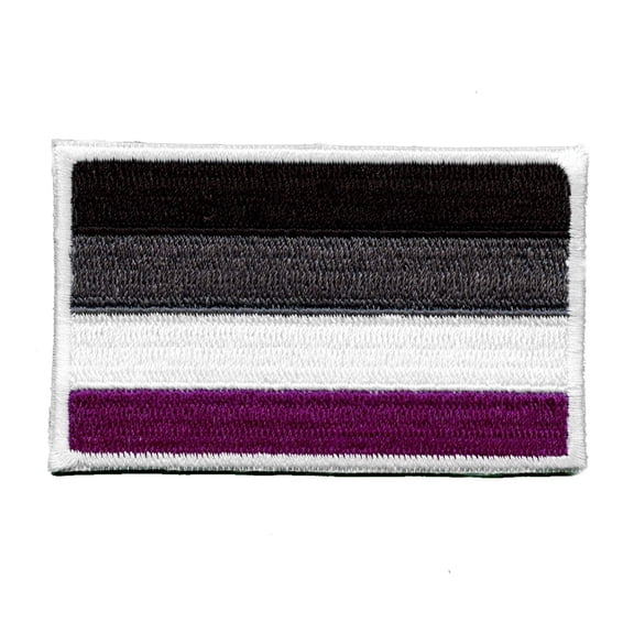 Asexual Pride Flag Patch LGBTQ Embroidered Iron On