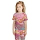 thumbnail image 5 of Balery Abstract Pink Gold Splash Conjunto de Pijama Infantil de Manga Corta con Estampado – Ropa de Dormir de Algodón Suave-Medium, 5 of 5