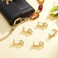 thumbnail image 2 of 10 Sets Handbag Side Clip Buckles Double Ring Purse Suspension Clasp Strap Belts Lanyard Ring Hardware Gold Metal Chain Connector Buckles DIY Shoulder Bag Purse Making Accessory, 2 of 5