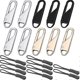 thumbnail image 1 of 10 Pcs Zipper Pull Tab Replacement Metal Zipper Extender Handle Fixer, 1 of 5