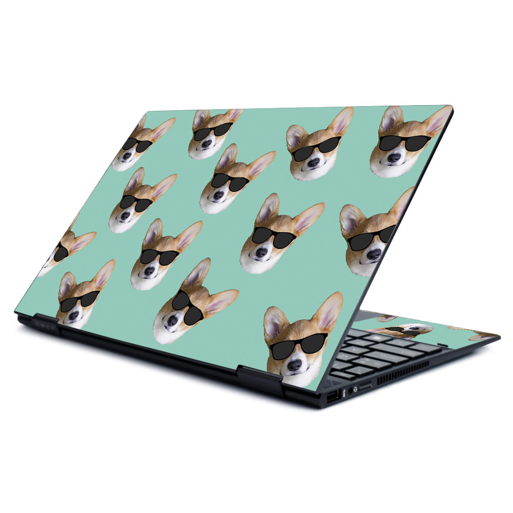 wrap Cover Sticker Skins Green Fabric 2014 MightySkins Skin Compatible with HP Envy x360 15.6