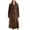Coffee, variant on Kaemgyyd Womens Fleece Robes Soft Plush Long Bathrobe Winter Thick Collared Long Sleeve Kimono Robes Lounge Warm House Coat